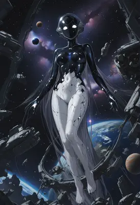 Celestial Being of Void and Porcelain