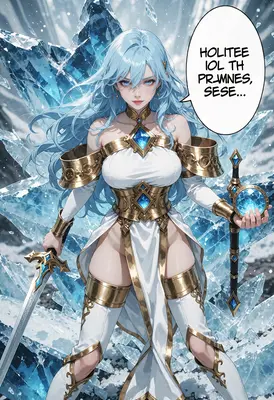 Ice Guardian Princess with Crystal Blade