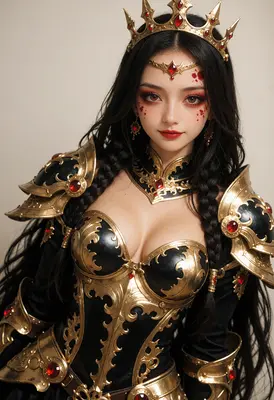 Regal Dark Fantasy Warrior Queen