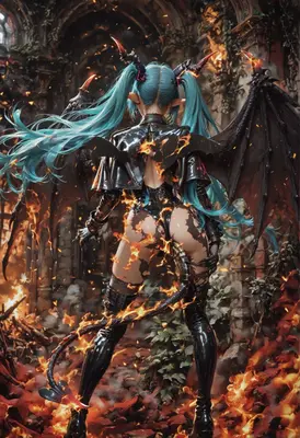 Fiery Demon Queen in Ruins