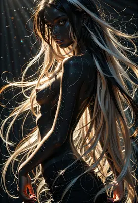 Ethereal Glow of the Midnight Muse