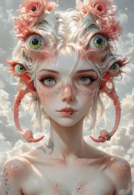 Ethereal Being with Many Eyes