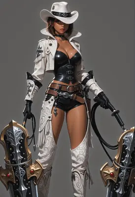 Dual Wielding Western Fantasy Gunslinger