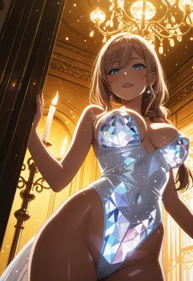 Radiant Gemstone Bodysuit Elegance