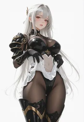 Silver Haired Warrior in Tactical Armor