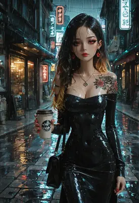 Rainy Night in Neon City