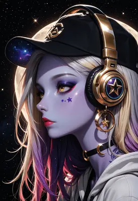Stellar Music Enthusiast in Space