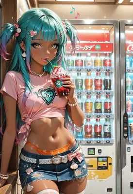 Summer Vending Machine Refreshment