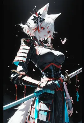 White Fox Samurai of the Night