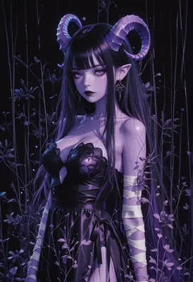 Ethereal Succubus in the Night Garden