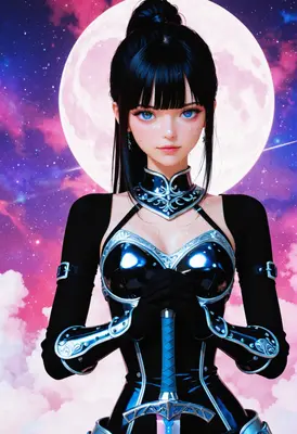 Warrior Maiden Under The Pink Moon