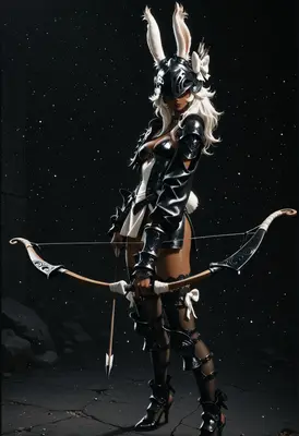 Bunny Knight Archer in Starlight