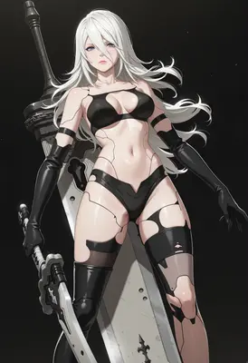 A2 Android Warrior with Heavy Blade