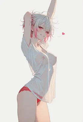 Playful Girl in a Wet Shirt