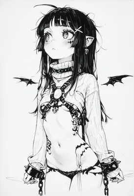 Gothic Elf Girl In Chains