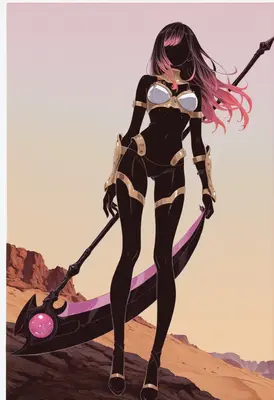 Shadow Warrior with Pink Scythe