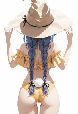 Summer Witch With Bunny Tail