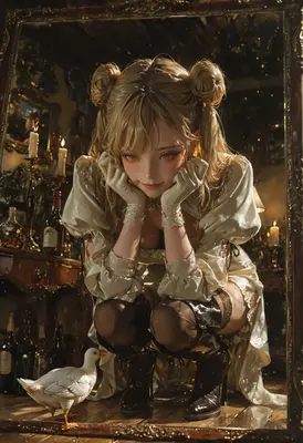 A Reflective Moment With A Duck