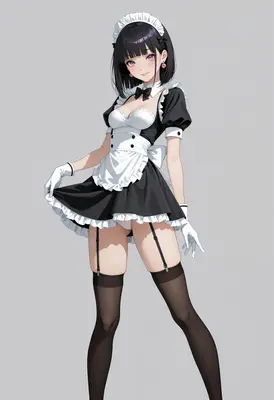Charming Maid with Playful Smile