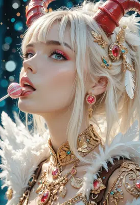 Celestial Demon with Sweet Lollipop