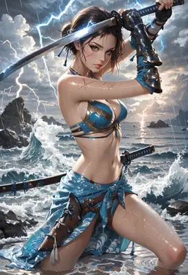 Stormborn Warrior at the Shore