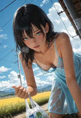Summer Rain and Yellow Fields