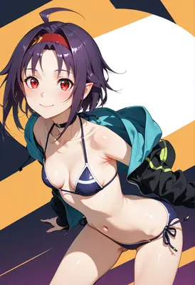 Anime Girl in Bikini and Jacket