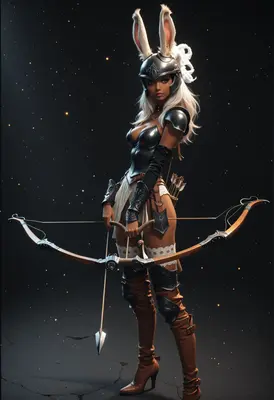 Ethereal Lunar Archer in Combat Gear