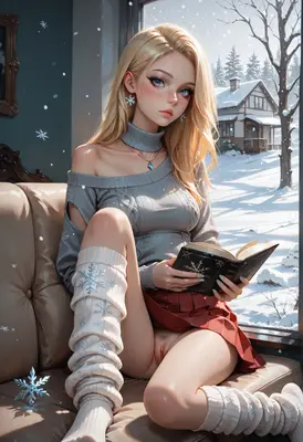 Winter Reading by the Window
