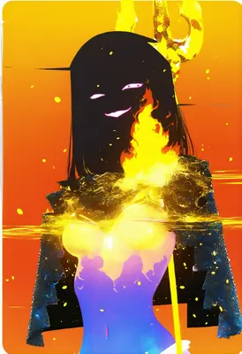 Fiery Shadow Spirit of the Abyss