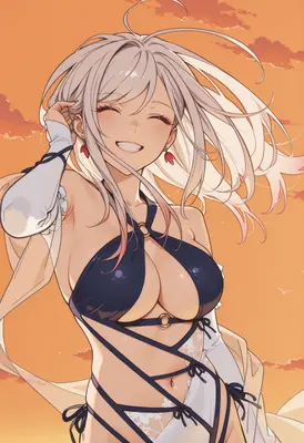 Radiant Summer Smile at Sunset