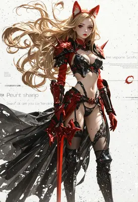 Crimson Fox Knight in Spiked Armor