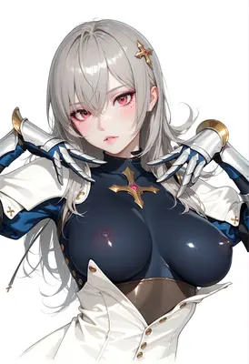 Silver Haired Knight in Tactical Armor