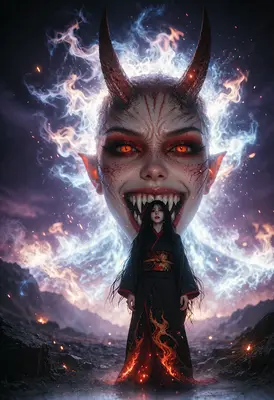 Demon Spirit Summoned by Dark Priestess