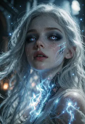 Ethereal Maiden with Glowing Arcane Energy