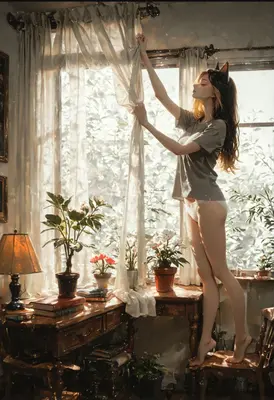 Morning Sunlight by the Window