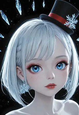 Winter Queen with Snowflake Accessories