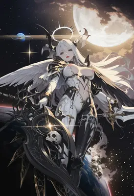 Celestial Fallen Angel Warrior Goddess
