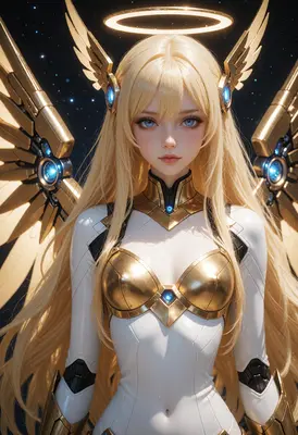 Celestial Guardian in Golden Armor