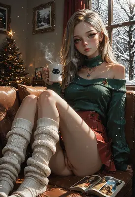 Cozy Christmas Morning Coffee Break