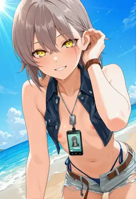 Sun-Kissed Beach Day Selfie