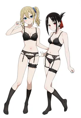 Kaguya and Ai in Lingerie