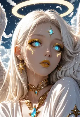 Celestial Angel with Radiant Glow