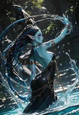 Mystic Elf Summoning Water Magic