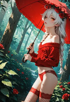 Rainy Day Rose Garden Maiden