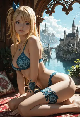 Elf Princess in Floral Lingerie