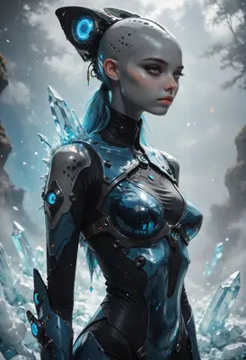 Crystalline Cybernetic Android Guardian