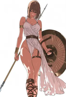 Warrior Maiden in Classical Attire