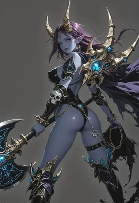 Dark Fantasy Demon Warrior Princess