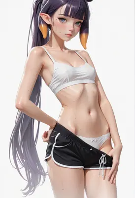Wet Inkling Girl in Athletic Wear